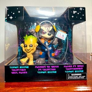 Disney Parks Marvel WonderGround Rocket Raccoon Groot Cosmic Boogie Figure NEW